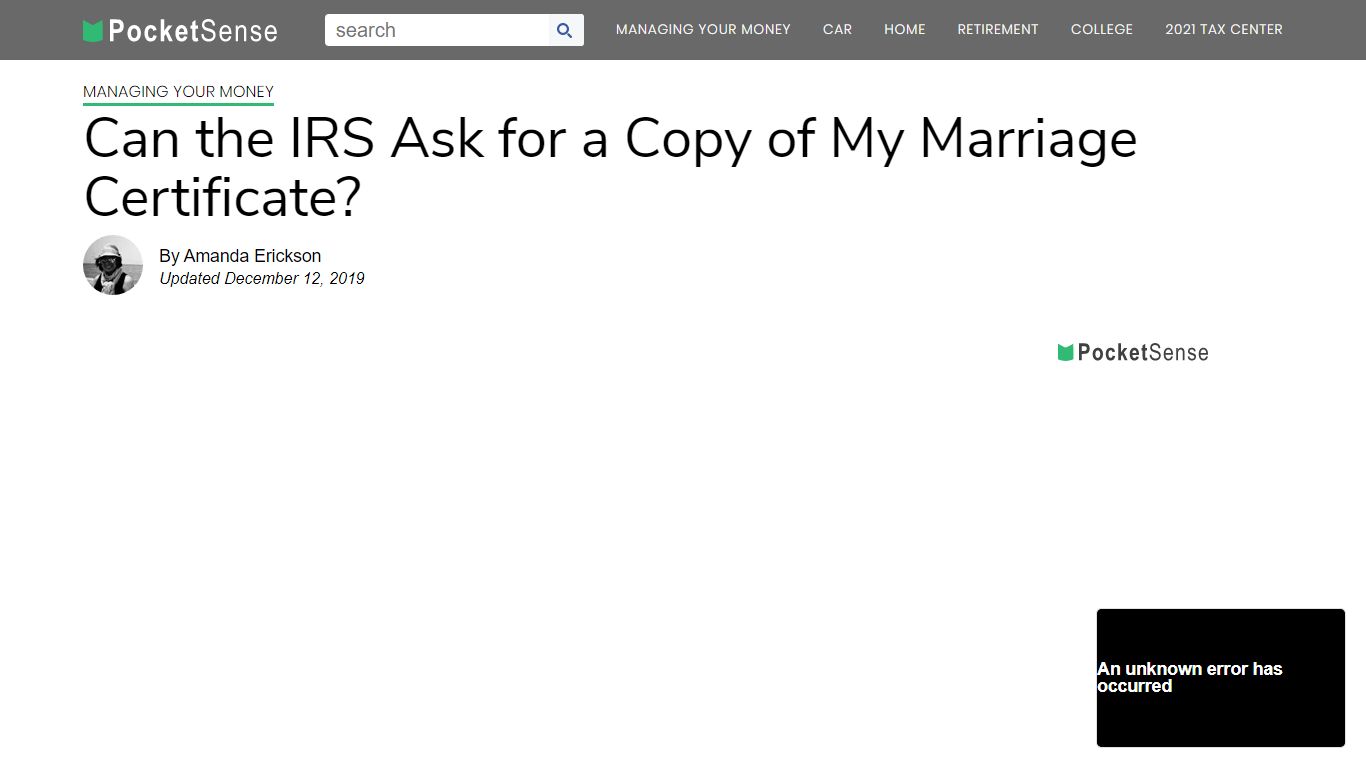 Can the IRS Ask for a Copy of My Marriage Certificate?